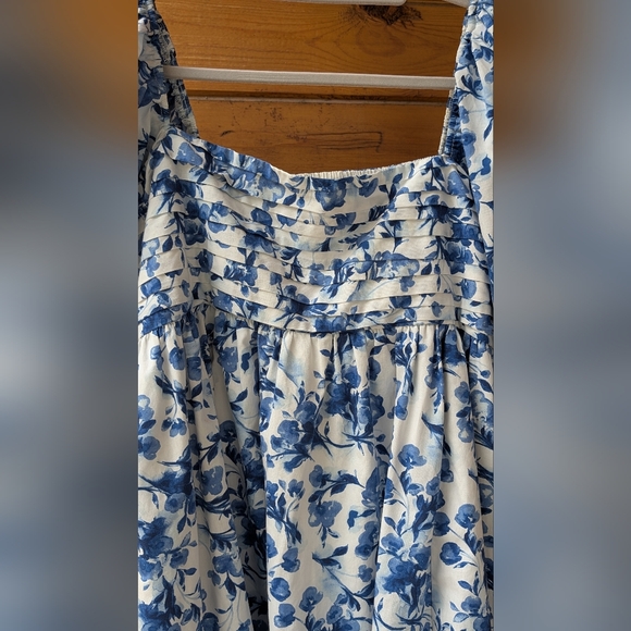 Abercrombie & Fitch Emerson Poplin Puff Sleeve Mini Dress XL EUC - Picture 6 of 11